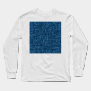 Fibre Mesh Pattern (Blue) Long Sleeve T-Shirt